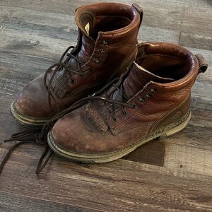 Rocky Dark Brown Leather Boots